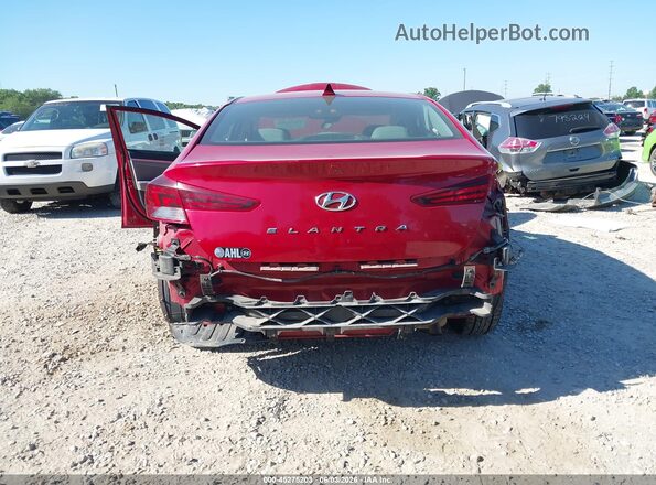 KMHD84LF1KU772595 2019 HYUNDAI ELANTRA Burgundy Դիմացի տեսք