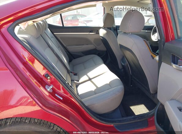 KMHD84LF1KU772595 2019 HYUNDAI ELANTRA Burgundy VIN կոդի պիտակի տեսք