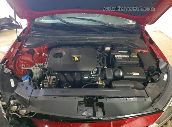 KMHD84LF1KU790224 2019 HYUNDAI ELANTRA Red Vista interior trasera