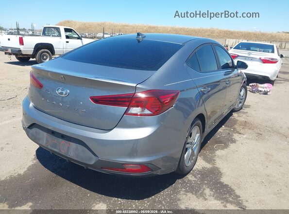 KMHD84LF1KU857842 2019 HYUNDAI ELANTRA Серый Задняя правая четверть