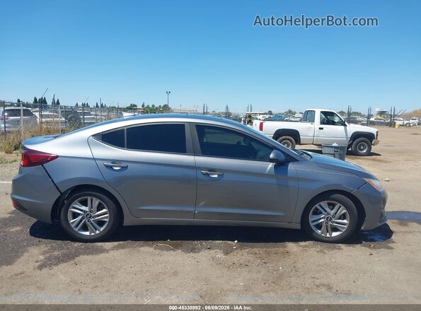 KMHD84LF1KU857842 2019 HYUNDAI ELANTRA Серый Вид задней части салона