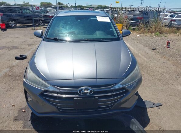 KMHD84LF1KU857842 2019 HYUNDAI ELANTRA Серый Вид щитка приборов