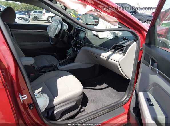 KMHD84LF1LU001166 2020 HYUNDAI ELANTRA Red Vista interior delantera