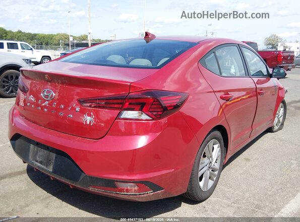 KMHD84LF1LU001166 2020 HYUNDAI ELANTRA Red Trasero derecho
