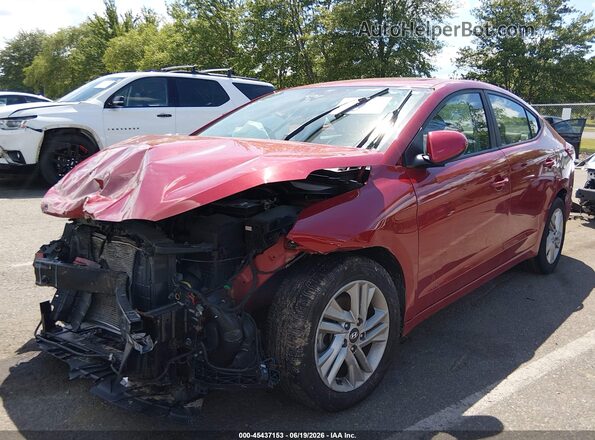 KMHD84LF1LU001166 2020 HYUNDAI ELANTRA Red Vista tres cuartos delantera izquierda