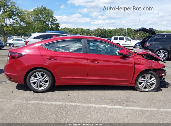 KMHD84LF1LU001166 2020 HYUNDAI ELANTRA Red Vista interior trasera