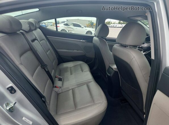 KMHD84LF1LU105172 2020 HYUNDAI ELANTRA Silver Rear seats view