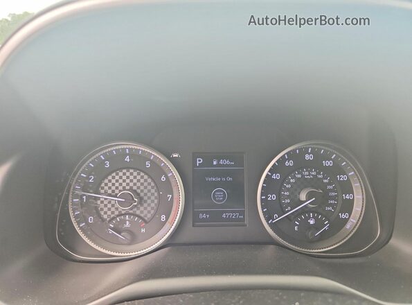 KMHD84LF1LU105172 2020 HYUNDAI ELANTRA Silver Instrument cluster view