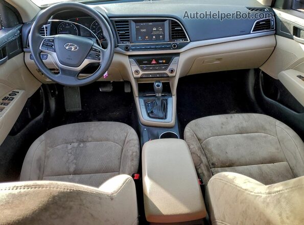 KMHD84LF2HU136129 2017 HYUNDAI ELANTRA Silver Vista del salpicadero