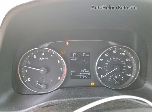 KMHD84LF2HU136129 2017 HYUNDAI ELANTRA Silver Vista del cuadro de instrumentos