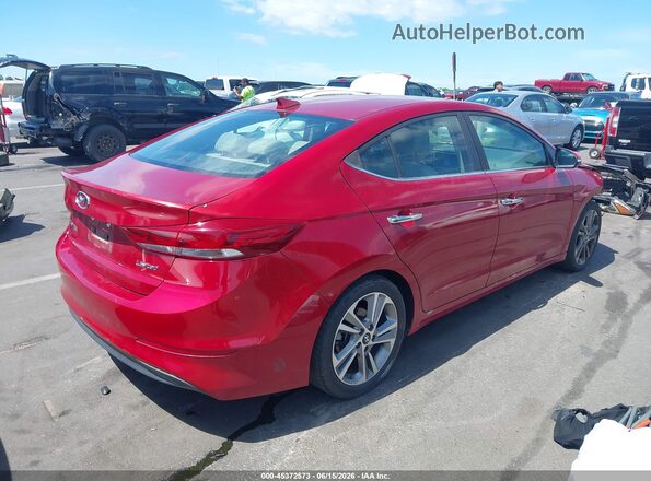 KMHD84LF2HU263429 2017 HYUNDAI ELANTRA Red Trasero derecho