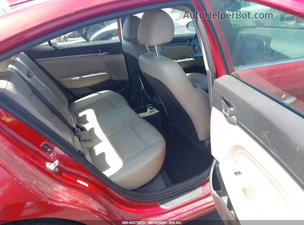 KMHD84LF2HU263429 2017 HYUNDAI ELANTRA Red Vista de la etiqueta del VIN