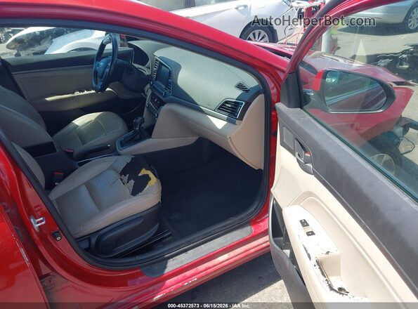 KMHD84LF2HU263429 2017 HYUNDAI ELANTRA Red Vista interior delantera