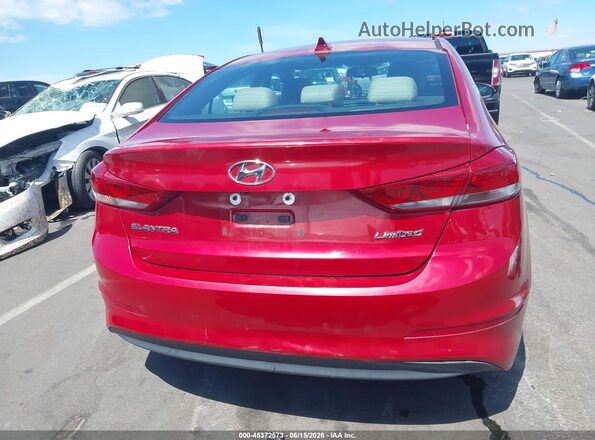 KMHD84LF2HU263429 2017 HYUNDAI ELANTRA Red 