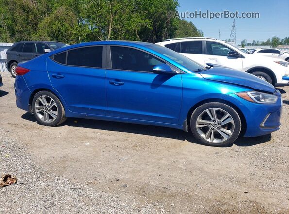 KMHD84LF2HU266010 2017 HYUNDAI ELANTRA Blue 