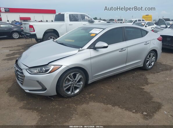 KMHD84LF2HU267013 2017 HYUNDAI ELANTRA Серебряный Передняя левая четверть