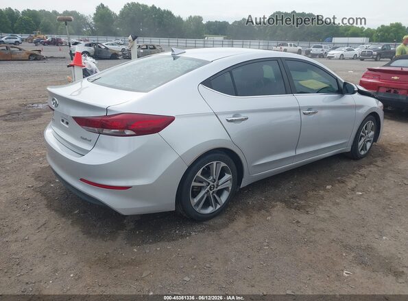 KMHD84LF2HU267013 2017 HYUNDAI ELANTRA Серебряный Задняя правая четверть