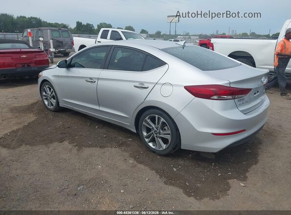 KMHD84LF2HU267013 2017 HYUNDAI ELANTRA Серебряный Задняя левая четверть