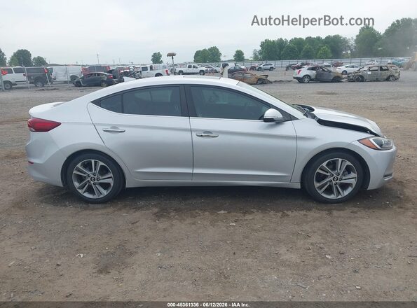 KMHD84LF2HU267013 2017 HYUNDAI ELANTRA Серебряный Вид задней части салона