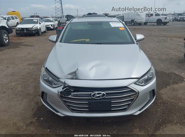 KMHD84LF2HU267013 2017 HYUNDAI ELANTRA Серебряный Вид щитка приборов