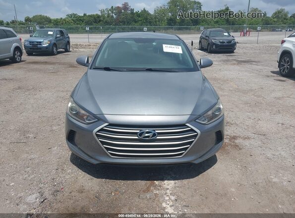 KMHD84LF2HU422577 2017 HYUNDAI ELANTRA Gray Instrument cluster view