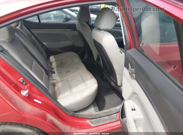 KMHD84LF2JU472045 2018 HYUNDAI ELANTRA Red Вид наклейки з VIN-кодом