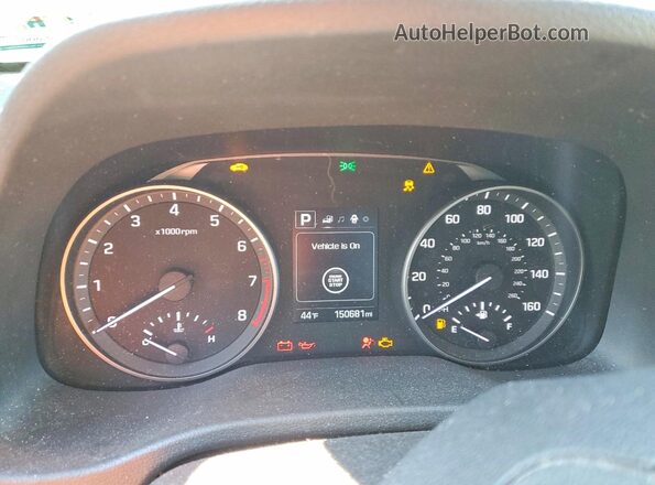 KMHD84LF2JU522328 2018 HYUNDAI ELANTRA Silver Սարքավորումների վահանակի տեսք