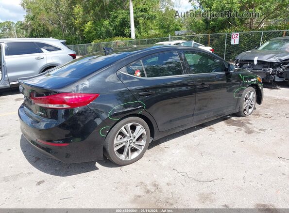 KMHD84LF2JU574249 2018 HYUNDAI ELANTRA Black Задня права чверть