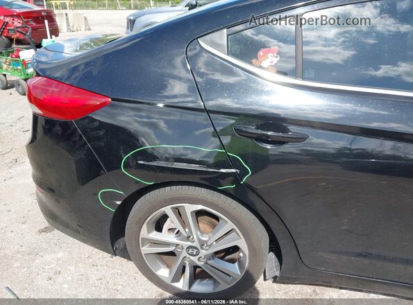 KMHD84LF2JU574249 2018 HYUNDAI ELANTRA Black Вид спереду