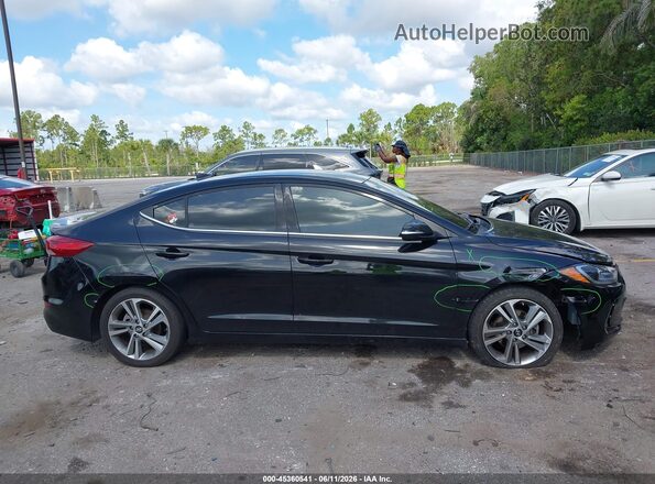 KMHD84LF2JU574249 2018 HYUNDAI ELANTRA Black Вид задньої частини салону