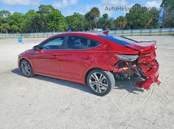 KMHD84LF2JU581329 2018 HYUNDAI ELANTRA Red 