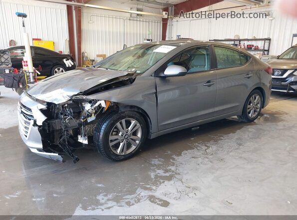 KMHD84LF2JU685013 2018 HYUNDAI ELANTRA Gray Передня ліва чверть