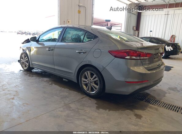 KMHD84LF2JU685013 2018 HYUNDAI ELANTRA Gray Задня ліва чверть