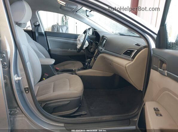 KMHD84LF2JU685013 2018 HYUNDAI ELANTRA Gray Вид салону спереду