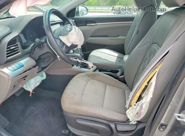 KMHD84LF2KU744207 2019 HYUNDAI ELANTRA Gray Front interior view