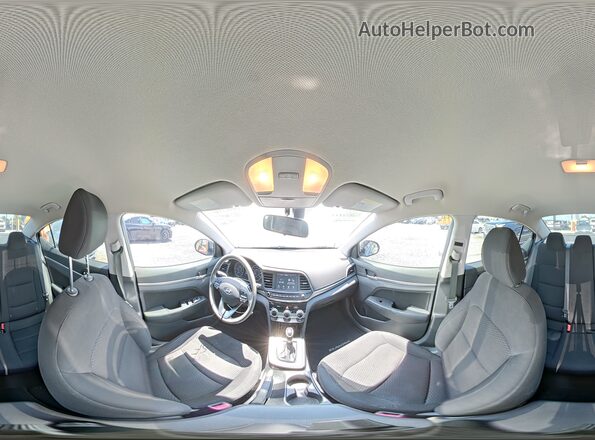 KMHD84LF2KU829757 2019 HYUNDAI ELANTRA Gray VIN კოდის სტიკერის ხედი