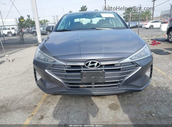 KMHD84LF2KU878229 2019 HYUNDAI ELANTRA Gray Widok wnętrza z tyłu