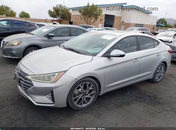 KMHD84LF2LU015450 2020 HYUNDAI ELANTRA Серебряный Передняя левая четверть