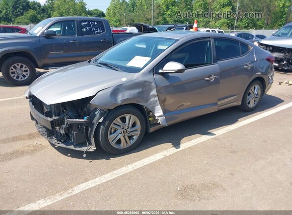 KMHD84LF2LU046648 2020 HYUNDAI ELANTRA Серебряный Передняя левая четверть