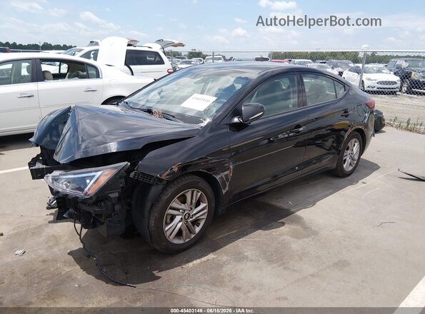 KMHD84LF2LU974864 2020 HYUNDAI ELANTRA Black Vista tres cuartos delantera izquierda