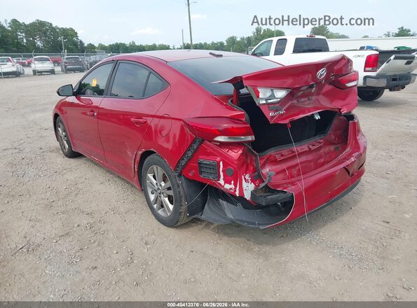 KMHD84LF3HU142523 2017 HYUNDAI ELANTRA Red Հետևի ձախ