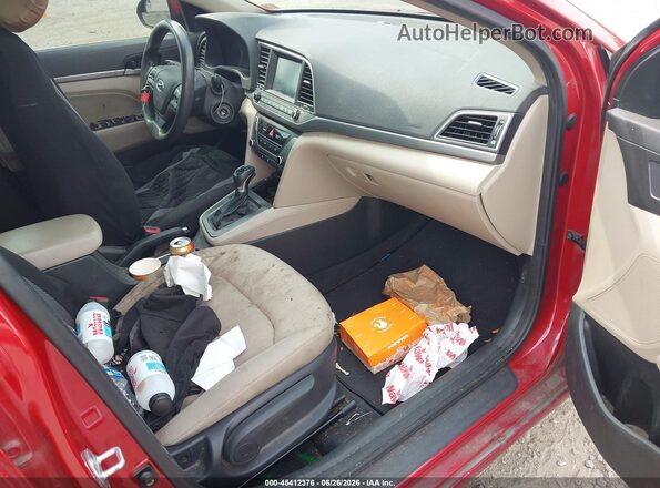 KMHD84LF3HU142523 2017 HYUNDAI ELANTRA Red Սալոնի դիմացի տեսք
