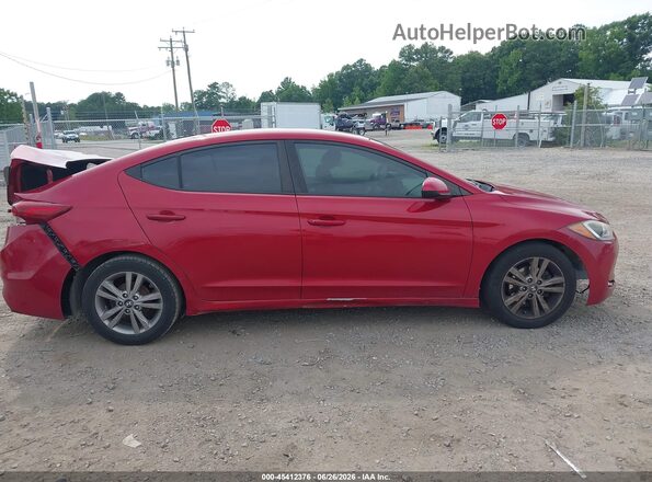 KMHD84LF3HU142523 2017 HYUNDAI ELANTRA Red Սալոնի հետևի տեսք