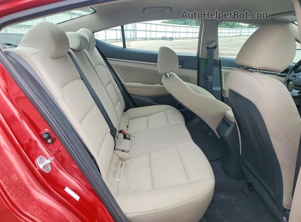 KMHD84LF3HU172315 2017 HYUNDAI ELANTRA Red Հետևի նստատեղերի տեսք
