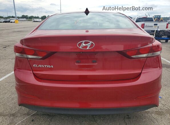 KMHD84LF3HU172315 2017 HYUNDAI ELANTRA Red Հետևի տեսք