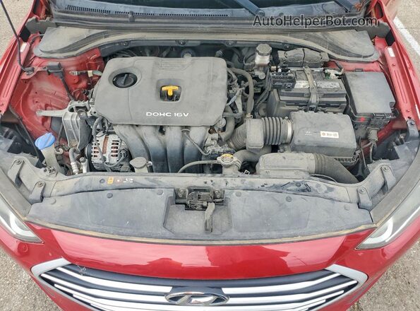 KMHD84LF3HU172315 2017 HYUNDAI ELANTRA Red Սալոնի հետևի տեսք