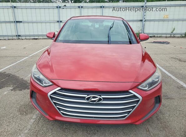 KMHD84LF3HU172315 2017 HYUNDAI ELANTRA Red Դիմացի տեսք