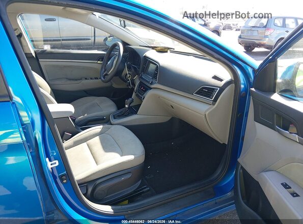 KMHD84LF3HU190975 2017 HYUNDAI ELANTRA Blue Vista interior delantera