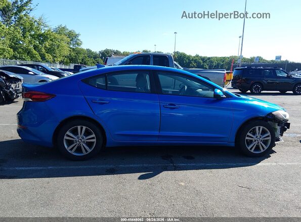 KMHD84LF3HU190975 2017 HYUNDAI ELANTRA Blue Vista interior trasera