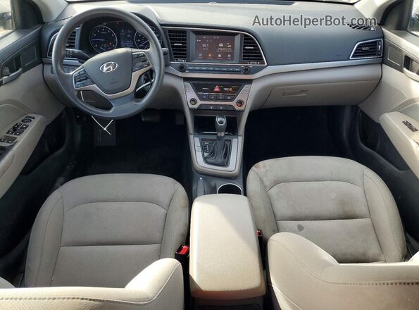 KMHD84LF3HU203532 2017 HYUNDAI ELANTRA Silver წინა პანელის ხედი